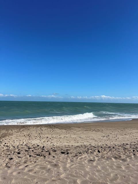 Beach nearby, sun loungers, beach towels