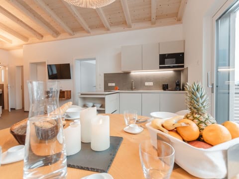 Property, Cabinetry, Tableware, Food, Countertop, Wood, Orange, Building, Table, Interior Design