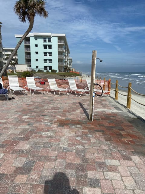 On the beach, beach towels