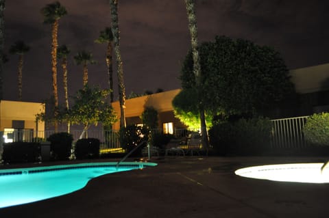 The condo viewed from pool & jacuzzi