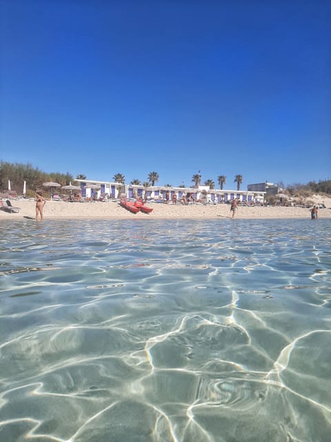 Beach nearby, sun loungers