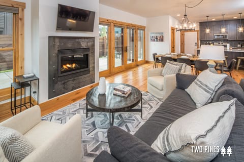 Living Area with Gas Fireplace