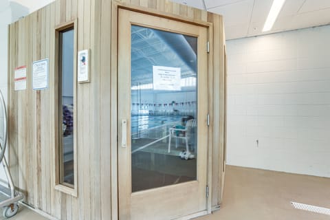 Indoor pool, a heated pool