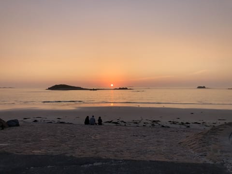 On the beach