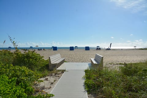 On the beach, beach towels