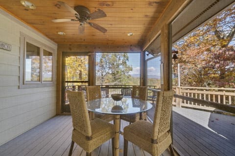 Screened-in breakfast porch