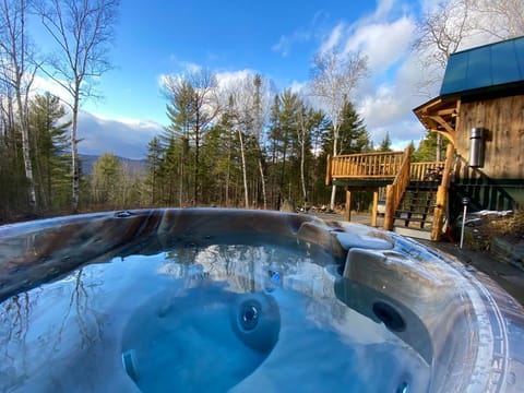 "Loved sitting in the hot tub with the snow coming down... enjoying wine."  AW