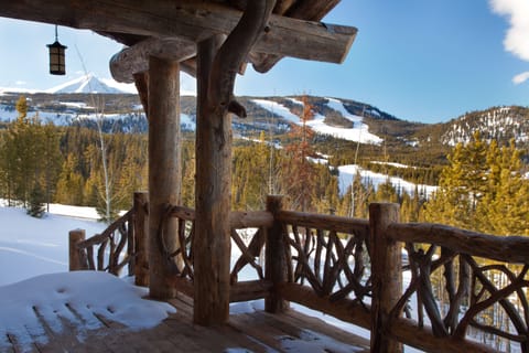 Views onto Lone Peak and Big Sky ski resort