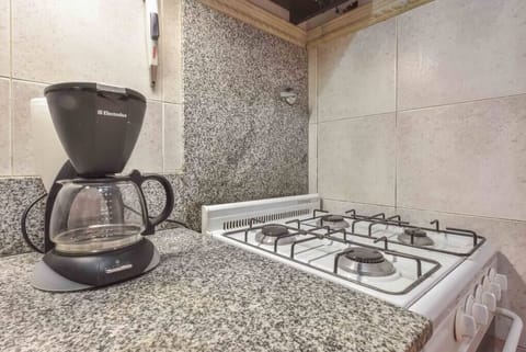 Microwave, oven, stovetop, coffee/tea maker