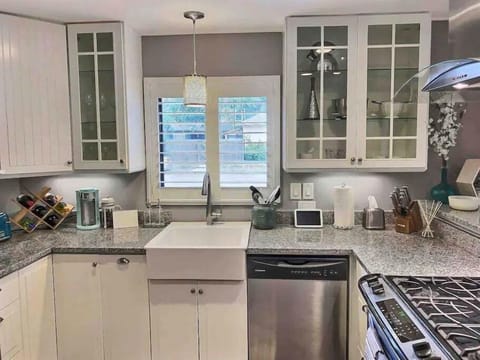 Our beautifully appointed kitchen is ready to fulfill your culinary desires, offering convenience and all of the essentials you'll need.