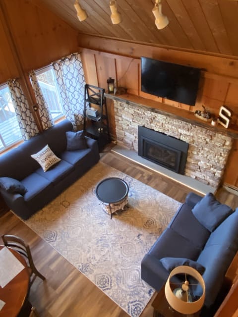 View of main living area from loft