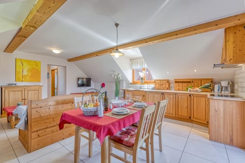 Kitchen and dining area
