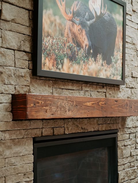 Custom-Built Rustic Wood Mantle