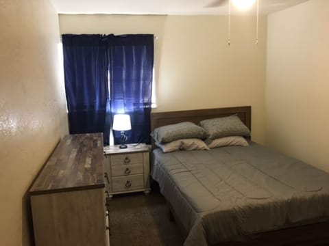 1 bedroom, blackout drapes, WiFi, bed sheets