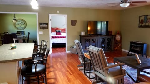 Open kitchen and living room