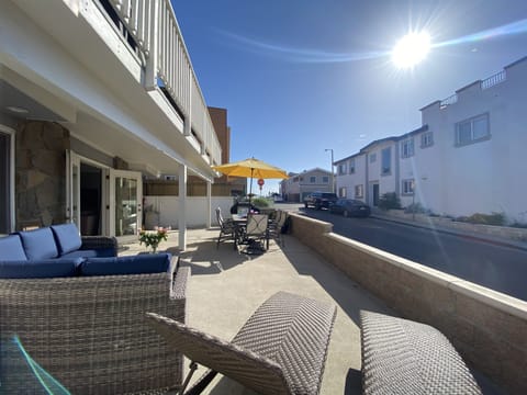 Relax on a huge patio