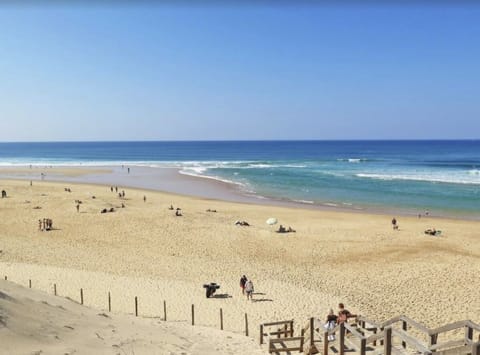 Beach nearby, sun loungers