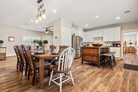 Brand New Open Kitchen/Dining/ Living room with large farm table