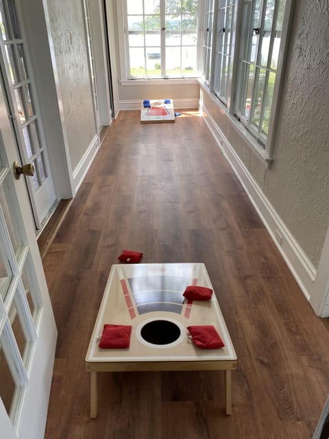 1st floor sun porch - great for lounging and games on rainy days!