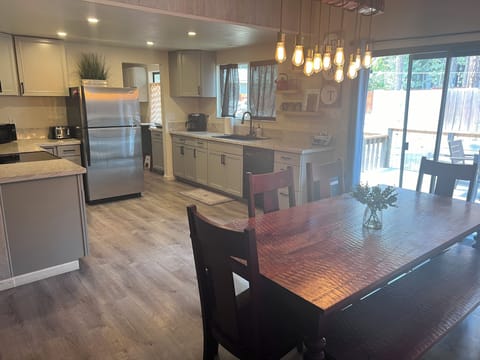 Kitchen and dining area. Updated 8/2024