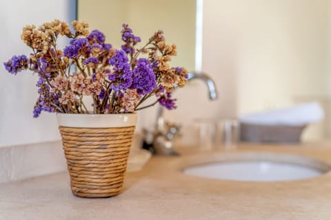 Bathtub, hair dryer, towels