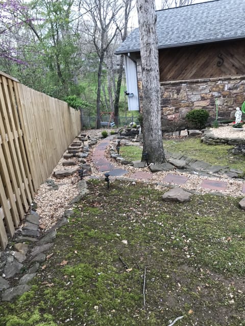 This pathway leads to the back entrance.