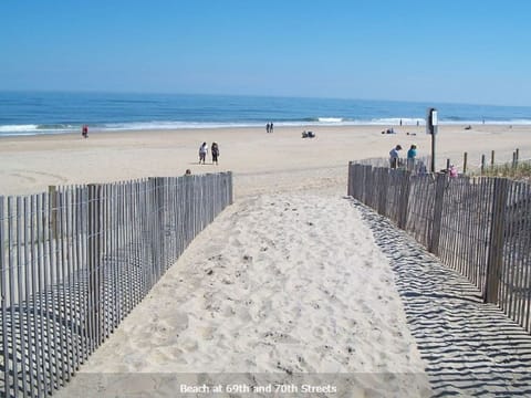 Beach nearby, sun loungers