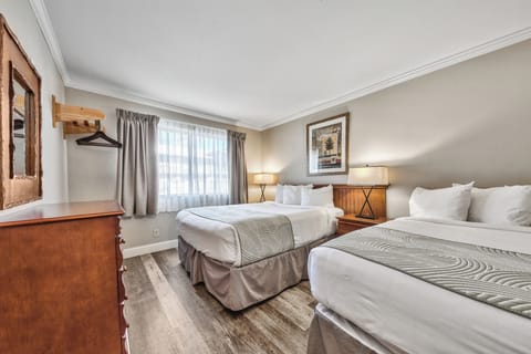 Unit with 2 Double beds. Exact unit will be assigned upon arrival. Views, colors, and decor may vary.