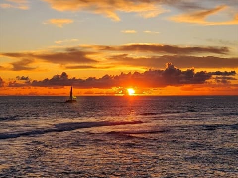 Amazing sunsets from lanai depending on the time of year