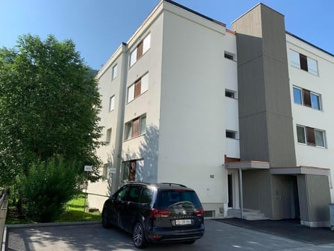 View of building with outdoor parking right infront