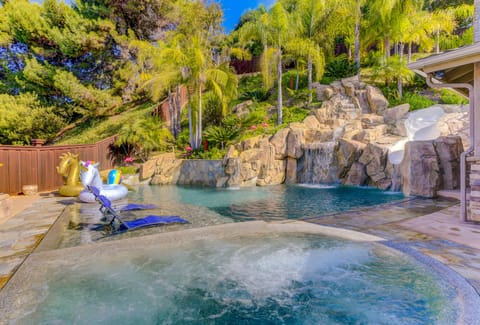 Hop in our giant 6' deep jacuzzi or take a dip in the pool.