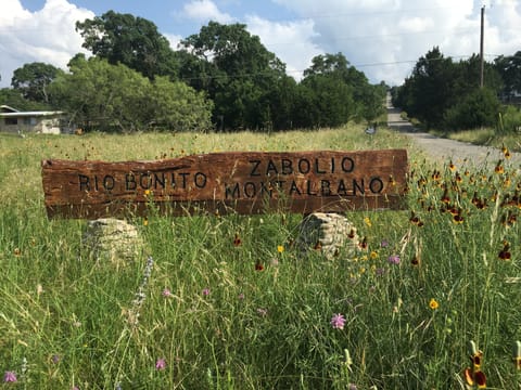 Welcome to Casita Montalbano!  :)

You will see this sign before driving uphill.