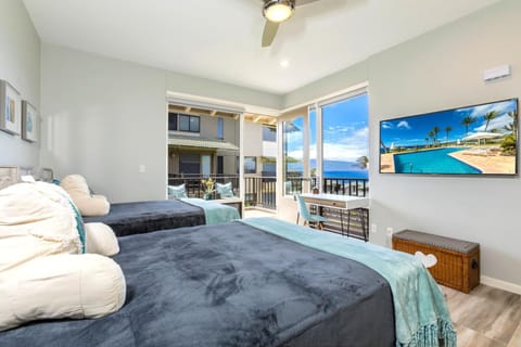 2 bedrooms, premium bedding, iron/ironing board, travel crib