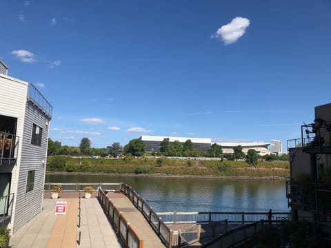 Beautiful open views of the Willamette River right from living room couch