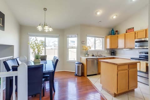 Our dining and kitchen area is spacious and perfect for gatherings and cooking