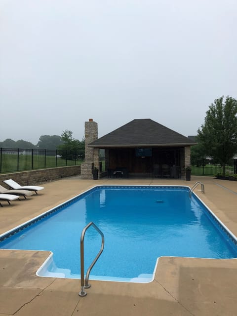 Salt water heated pool Open May 1 to October 15