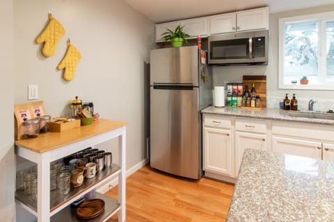 Easily prepare meals with the provided essentials.