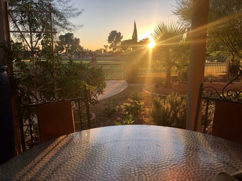 The sunsets are truly amazing from the back patio!