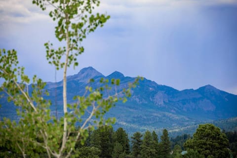 Tranquil mountain view.