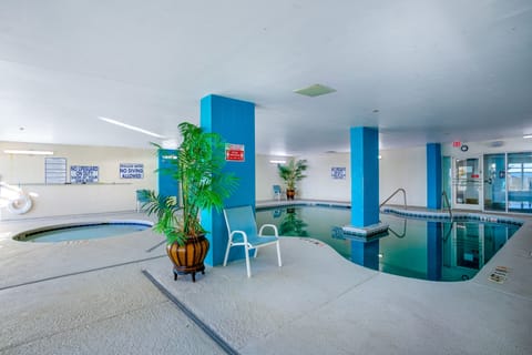 Indoor pool, a heated pool