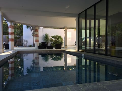 Indoor pool, a heated pool