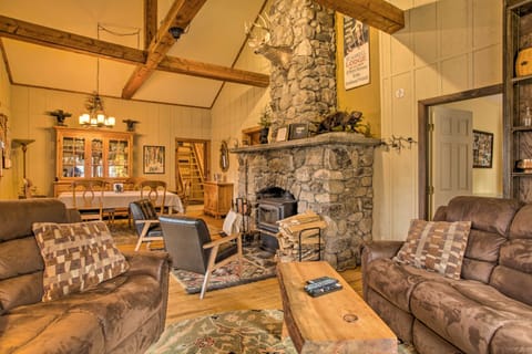 Main Living Space | Fieldstone Fireplace