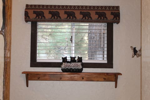 Our 3 bears are there to welcome you to second floor living quarters