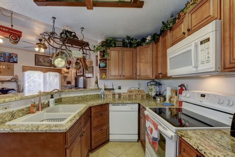 Fully stocked kitchen