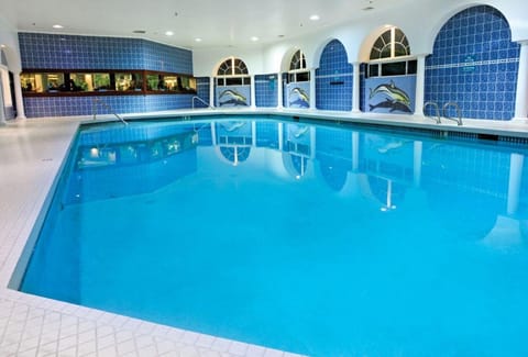 There is a swimming pool, and it is heated!