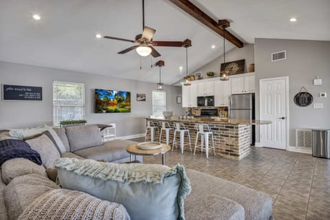 Upstairs Living Space and Open Floor Plan