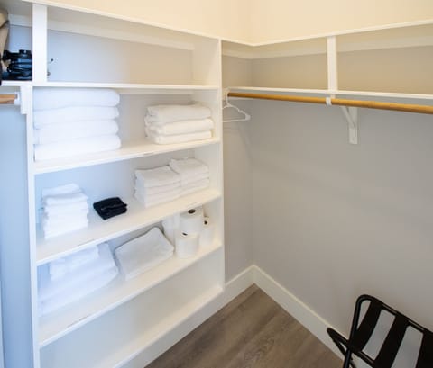 Walk-in closets in all bedrooms