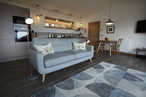 Open plan living and dining area