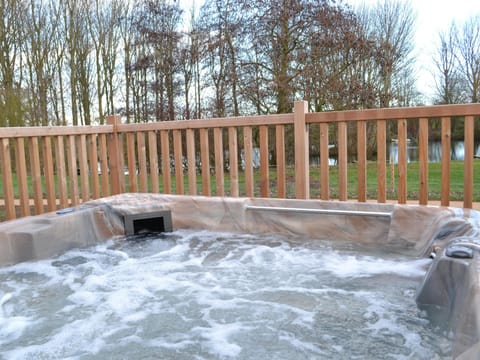 Lake view from the hot tub