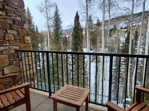 Wintertime view from balcony